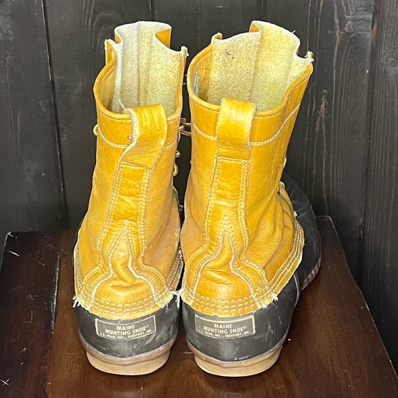 Vintage 1970s LL Bean Men Sz 10 M Maine Hunting Shoe 10" Duck Boots Style EUC - Picture 4 of 7